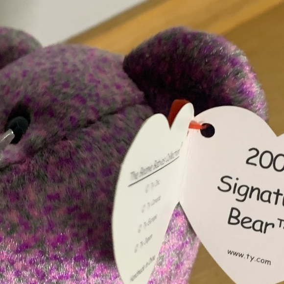 Rare 2000 Ty Beanie Baby Signature Bear Multiple Errors Tush Tag Numbers - Picture 5 of 9
